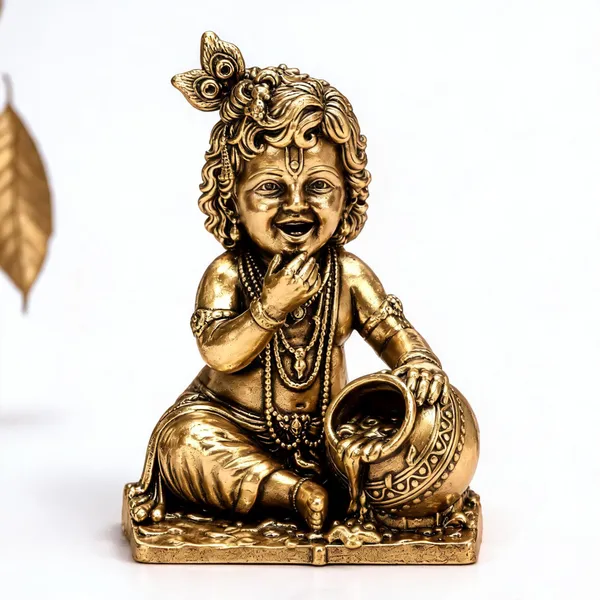 Brass_Laddu_Gopal_Bal_Krishna_With_Makhan_Matki_Idol