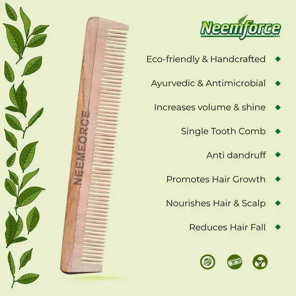 Neemforce_Neem_Wood_Wide_Tooth_Hair_Comb