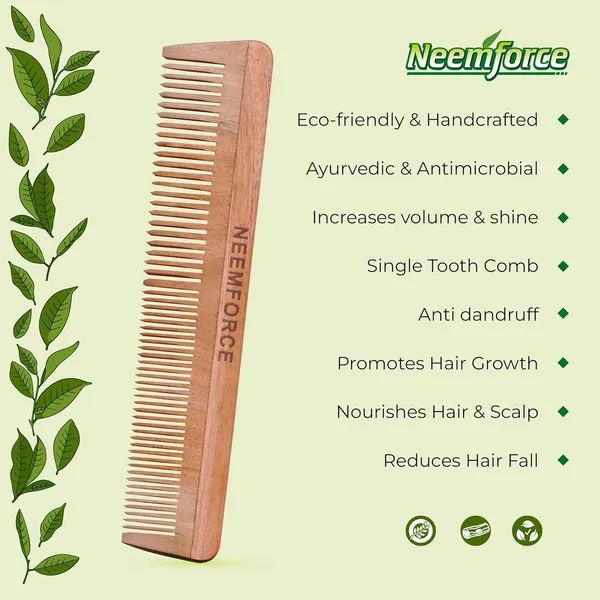 Neemforce_Neem_Wood_Wide_Tooth_And_Fine_Tooth_Comb
