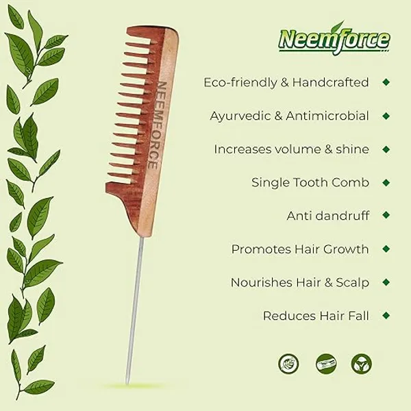 Neemforce_Neem_Wood_Single_Tooth_Comb