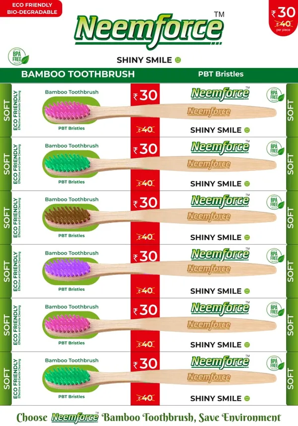 Neemforce_Soft_Bamboo_Toothbrush_With_PBT_Bristles