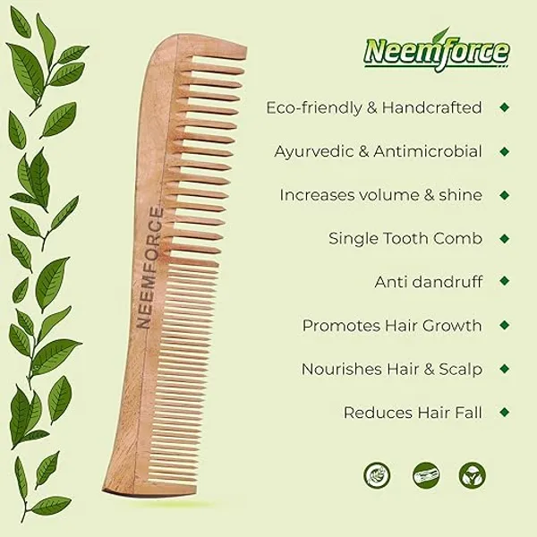 Neemforce_Wooden_Single_Tooth_Comb