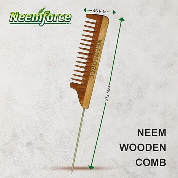 Neemforce_Neem_Wood_Single_Tooth_Comb
