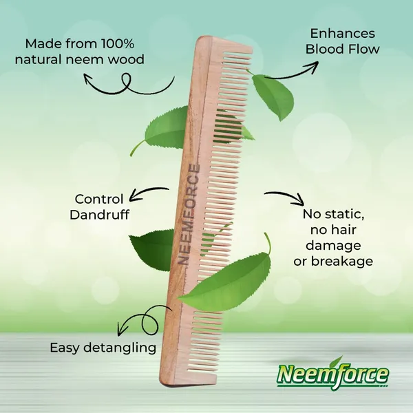 Neemforce_Neem_Wood_Wide_Tooth_Hair_Comb