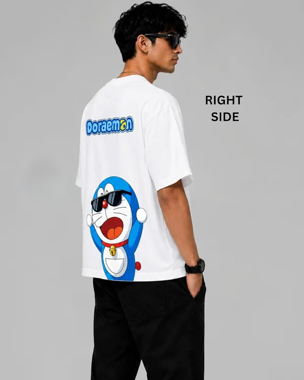 Doremon_Printed_Oversized_White_T_Shirt_for_Men_|_100%_Pure_Cotton_Round_Neck_T-Shirt_|_Front_&_Back_Print_|_Casual_&_Streetwear