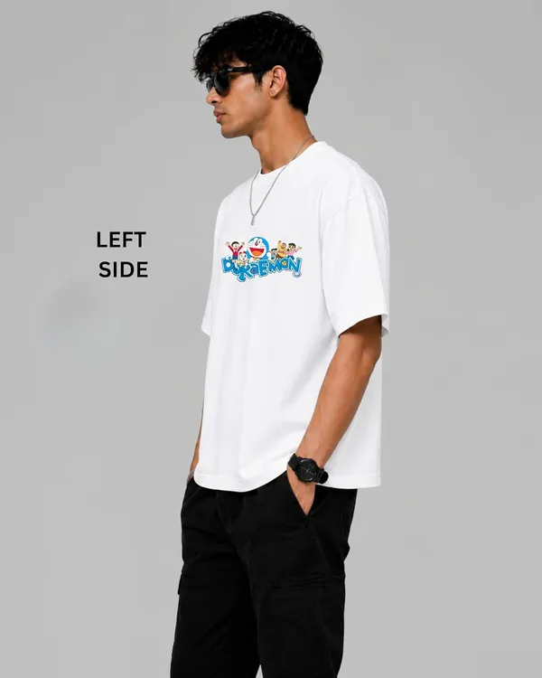 Doremon_Printed_Oversized_White_T_Shirt_for_Men_|_100%_Pure_Cotton_Round_Neck_T-Shirt_|_Front_&_Back_Print_|_Casual_&_Streetwear