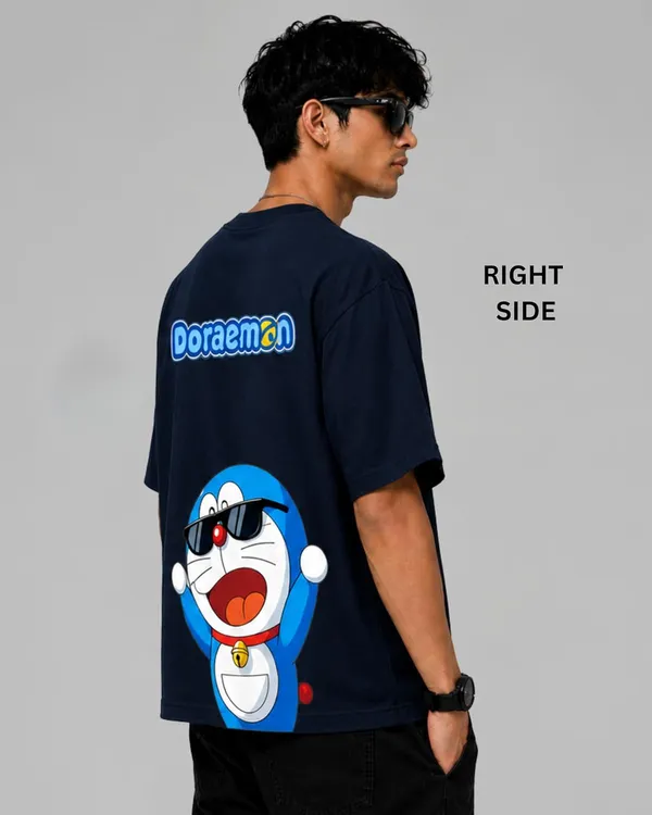 Navy_Blue_Cotton_Oversized_Doraemon_Printed_T-Shirt_For_Men