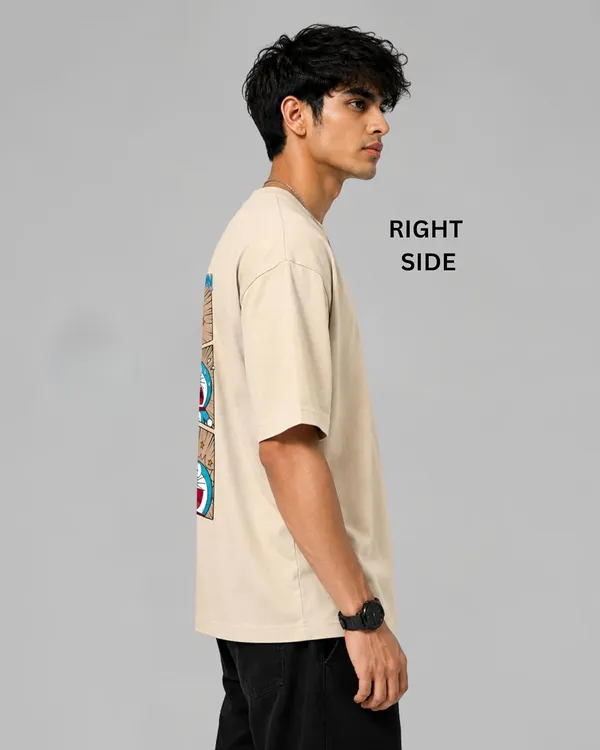 ELEVATE_OUTFIT_Doraemon_Oversized_Off-White_T-Shirt_for_Men_|_100%_Pure_Cotton_Round_Neck_Graphic_Print_T-Shirt