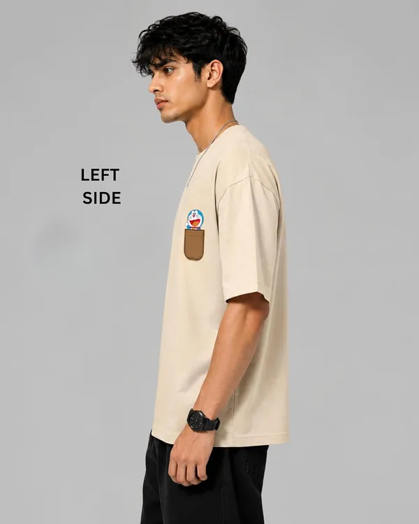 ELEVATE_OUTFIT_Doraemon_Oversized_Off-White_T-Shirt_for_Men_|_100%_Pure_Cotton_Round_Neck_Graphic_Print_T-Shirt