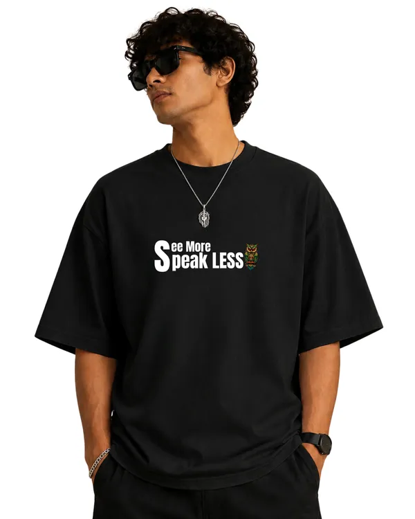 Elevate_outfit_Oversize_Black_T-Shirt_For_Man_I_100%_cotton_streetwear_graphics_printed