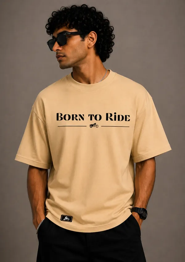 Beige_Cotton_Casual_Fit_Graphic_T-Shirt_For_Men