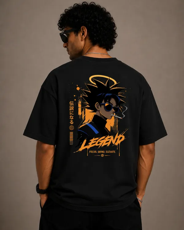 Elevate_Outfit_Men's_Black_Oversize_100%_Cotton_Anime_Graphic_Printed_T-Shirt_|_Front_&_Back_Printed_Round_Neck_Half_Sleeve_T-Shirt_|_Casual_Streetwear
