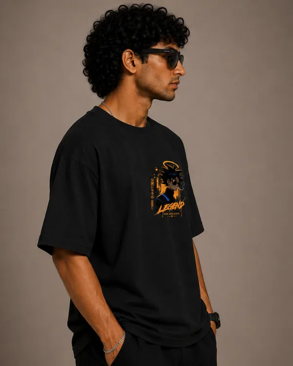 Elevate_Outfit_Men's_Black_Oversize_100%_Cotton_Anime_Graphic_Printed_T-Shirt_|_Front_&_Back_Printed_Round_Neck_Half_Sleeve_T-Shirt_|_Casual_Streetwear