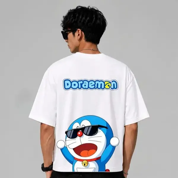 Doremon_Printed_Oversized_White_T_Shirt_for_Men_|_100%_Pure_Cotton_Round_Neck_T-Shirt_|_Front_&_Back_Print_|_Casual_&_Streetwear