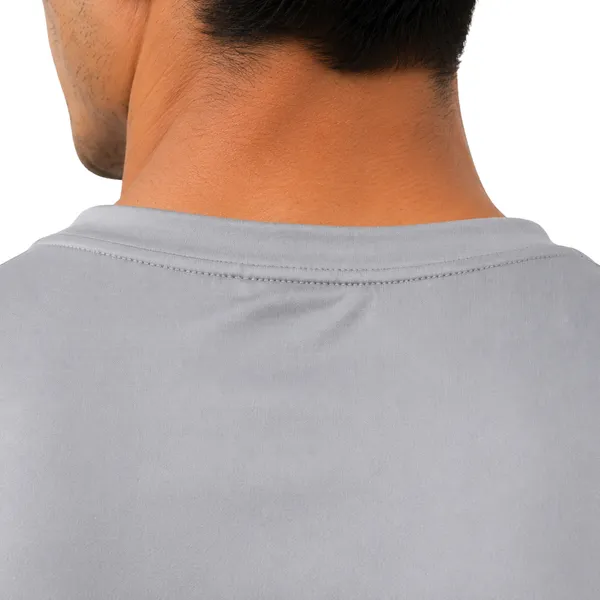 Grey_Polyester_Crew_Neck_T-Shirt_For_Men