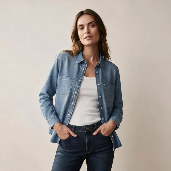 Light_Blue_Denim_Regular_Fit_Shirt_For_Women