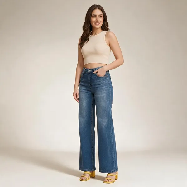 Light_Blue_Denim_High-Rise_Wide_Leg_Jeans_For_Women