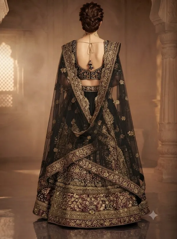 Black_Embroidered_Lehenga_Choli_Set_for_Women