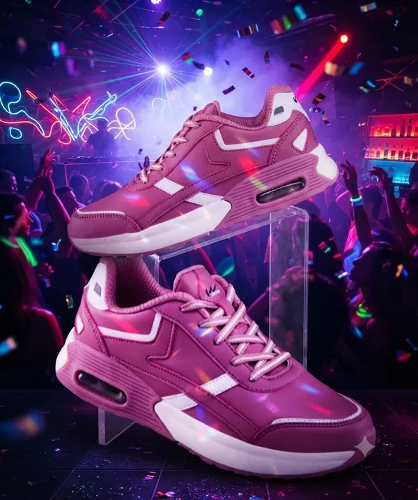 Pink_Lace-Up_Sneakers_for_Women