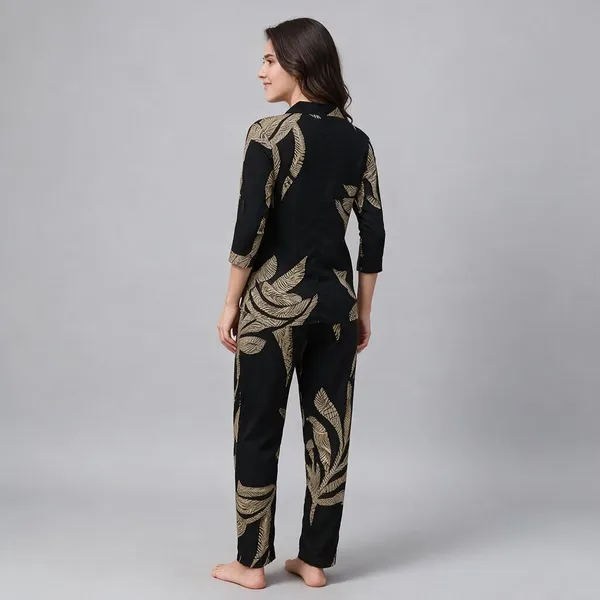 Black_Cotton_Printed_Full_Sleeve_Night_Suit_For_Women