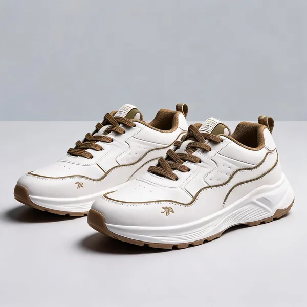 White_Raxine_Panelled_Lace-Up_Sneakers_For_Women