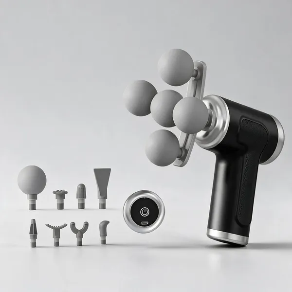 Black_Handheld_Massage_Gun_With_Massage_Attachments