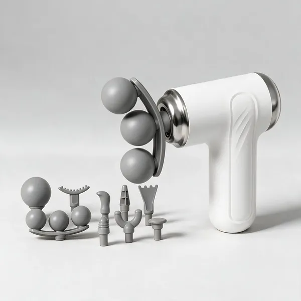 White_Handheld_Massage_Gun_With_10_Massage_Heads