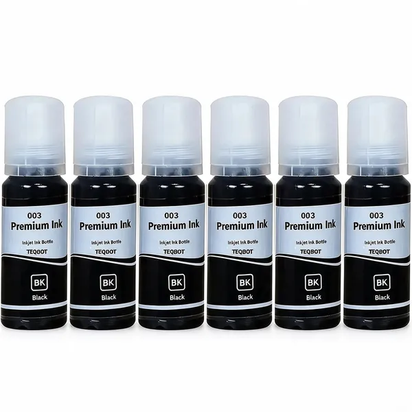 Teqbot_Black_Refill_Ink_Bottles_For_Epson_001/003_Series_Pack_Of_6