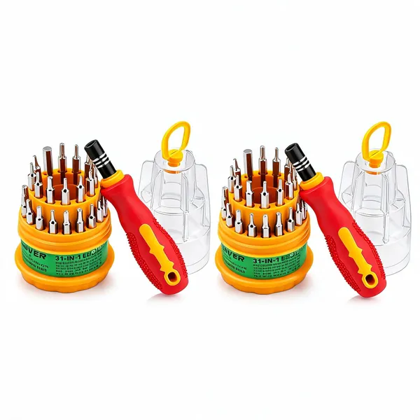 Teqbot_31-In-1_Steel_Screwdriver_Bit_Set_With_Magnetic_Driver_Pack_Of_2