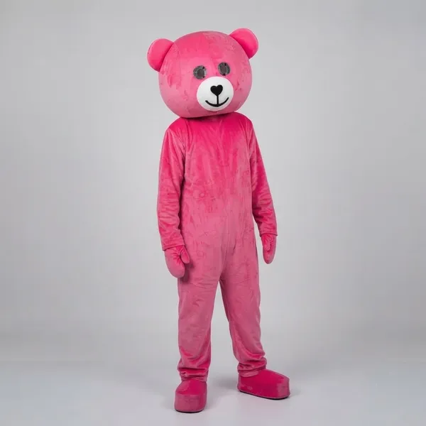 Dark_Pink_Rayon_Teddy_Bear_Costume_For_Events_And_Promotions