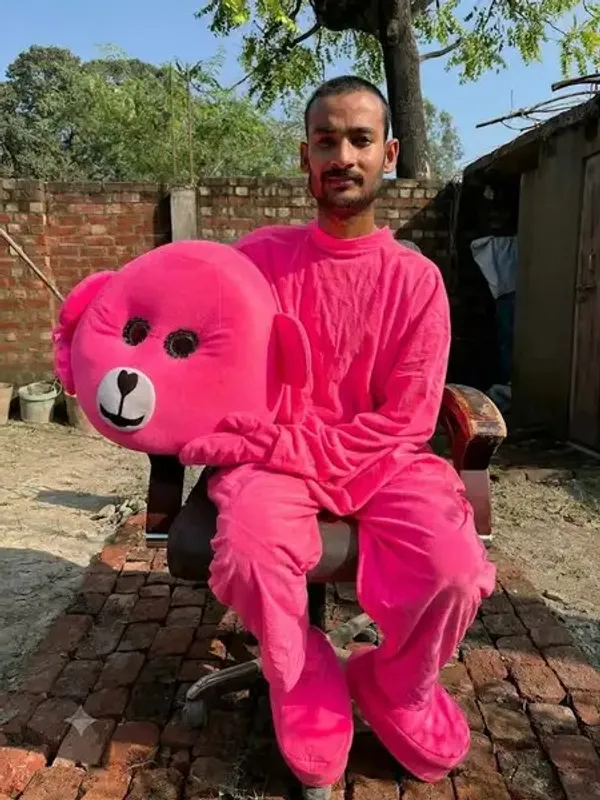 Dark_Pink_Rayon_Teddy_Bear_Costume_For_Events_And_Promotions