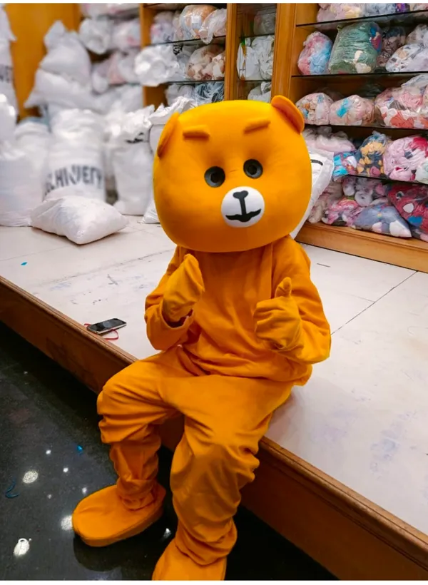 Yellow_Rayon_Teddy_Bear_Costume_For_Events_And_Promotions