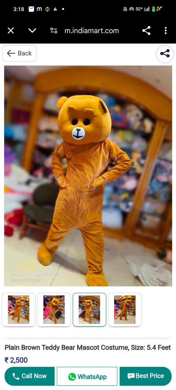 Yellow_Rayon_Teddy_Bear_Costume_For_Events_And_Promotions