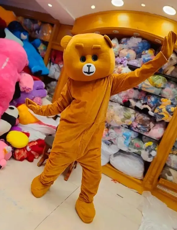 Yellow_Rayon_Teddy_Bear_Costume_For_Events_And_Promotions