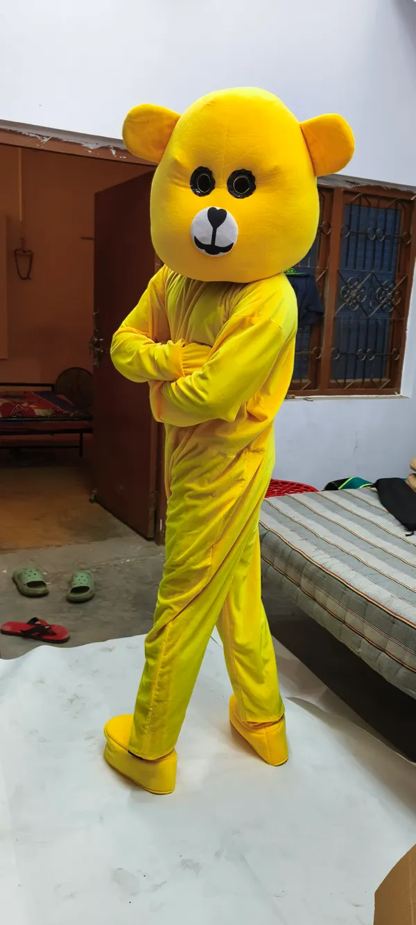 Yellow_Rayon_Teddy_Bear_Costume_For_Events_And_Promotions