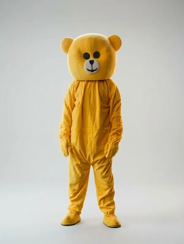 Yellow_Nylex_Teddy_Bear_Costume_For_Events_And_Promotions