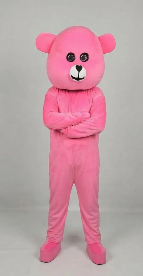 Light_Pink_Rayon_Teddy_Bear_Costume_For_Events_And_Promotions