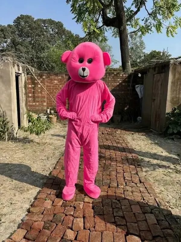 Pink_Rayon_Teddy_Bear_Costume_For_Events_And_Promotions