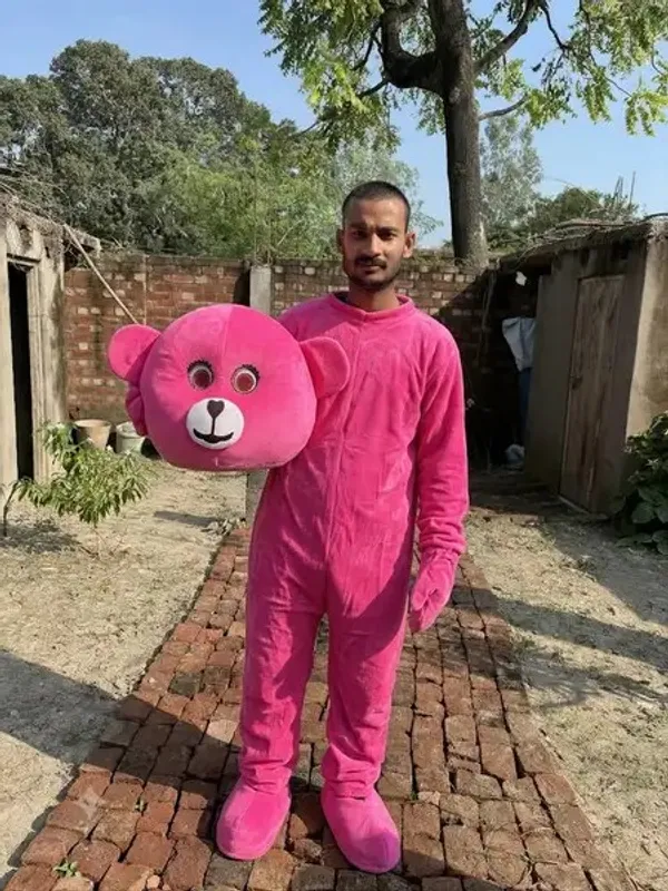 Pink_Rayon_Teddy_Bear_Costume_For_Events_And_Promotions