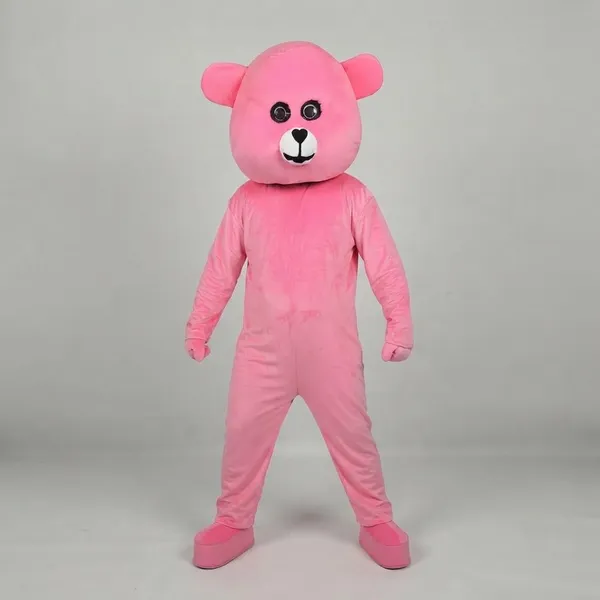 Light_Pink_Rayon_Teddy_Bear_Costume_For_Events_And_Promotions