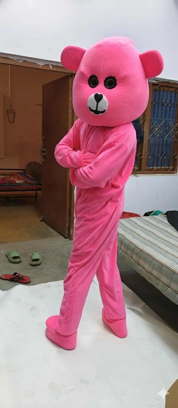 Pink_Rayon_Teddy_Bear_Costume_For_Events_And_Promotions
