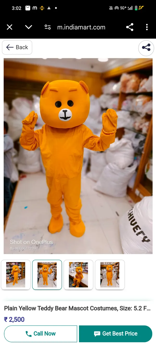 Yellow_Rayon_Teddy_Bear_Costume_For_Events_And_Promotions