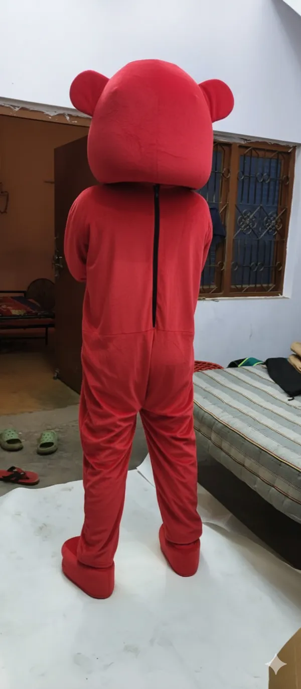 Red_Rayon_Teddy_Bear_Costume_For_Events_And_Promotions