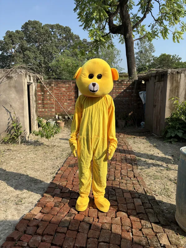 Yellow_Rayon_Teddy_Bear_Costume_For_Events_And_Promotions