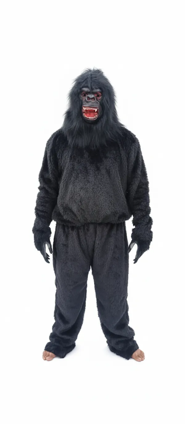Black_Rayon_Gorilla_Mascot_Costume_For_Events_And_Promotions