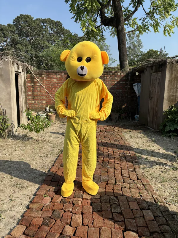 Yellow_Rayon_Teddy_Bear_Costume_For_Events_And_Promotions