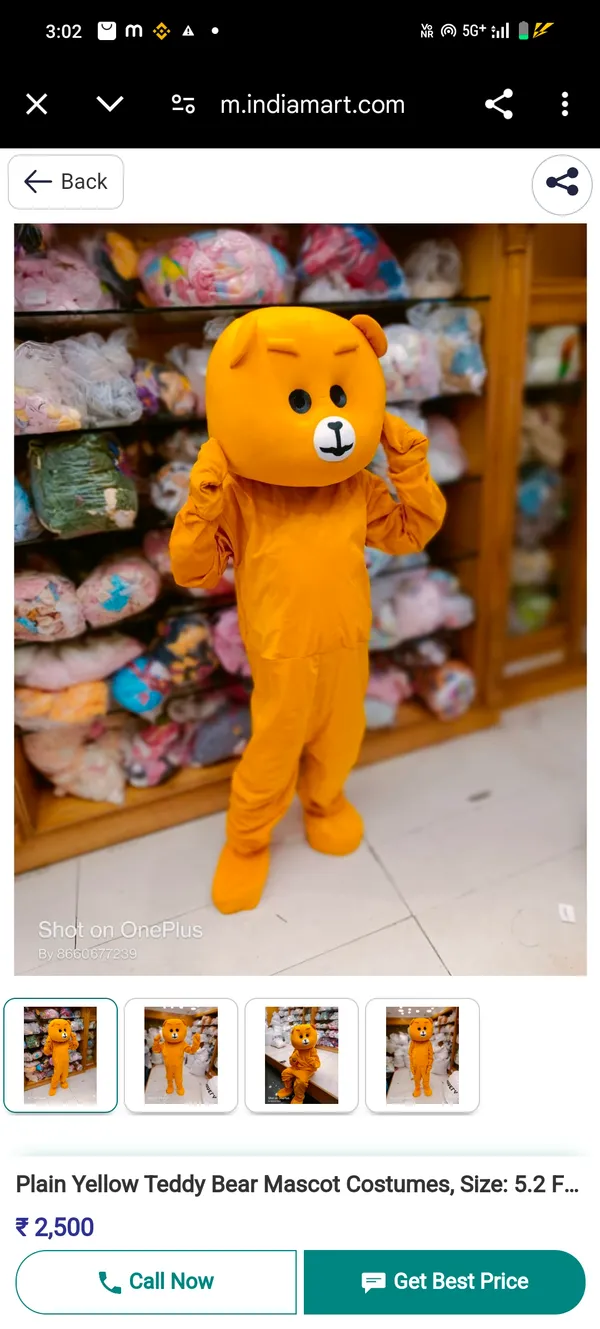 Yellow_Rayon_Teddy_Bear_Costume_For_Events_And_Promotions
