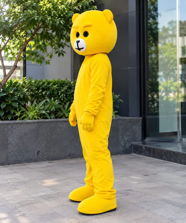Yellow_Nylex_Teddy_Bear_Costume_For_Events_And_Promotions