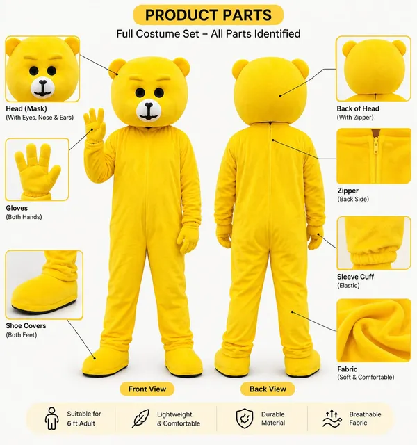 Yellow_Nylex_Teddy_Bear_Costume_For_Events_And_Promotions