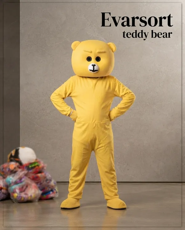 Yellow_Nylex_Teddy_Bear_Costume_For_Events_And_Promotions
